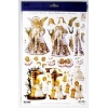 Arkusz do techniki 3D , Wzór : Barokowy anioł i dzieciątko Jezus. Kod towaru : G82943