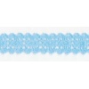 Bordiurki koronkowe bawełniane , samoprzyl. Wzór nr 2, Kolor błękitny , Rolka 2mb  , Kod: TL-COTTON 230R
