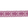 Bordiurki koronkowe bawełniane , samoprzyl. Metallic Pink , Rolka 2mb  , Kod: TL-COTTON 23MR