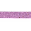 Bordiurki koronkowe bawełniane , samoprzyl. Metallic Lila , Rolka 2mb  , Kod: TL-GLITAPE 31MR