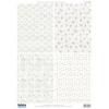 Karty z papierami tła , Wzory kwiatowe pasujące do kart białych. Kod towaru:G82067