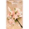 Kwiatki materiałowe 3cm ,6 szt  j.rózowo-białe .  Kod towaru: K746-26