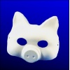 Maska z paper mache z doczepioną gumką . Wzór : Świnia Kod towaru : MASKA-14