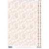 Papier tła wzór -różowe róże z dwoma bordiurkami.Papier transparenty 115g. Opak. 10 ark. Kod towaru:G83718