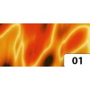 Papier transparentny seria Abstracta , wzór : Ogień 50x70 a 10 ark. - Kod: FO85001
