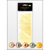 Stiker bordiurkowy z kryształkami – klejnocikami 4mm. . Kolor : żółty - opalizujący. Kod towaru : RBSTK-114
