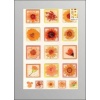 Stiker epoksydowy, rodzaj : Orange Flowers 2 , Kod : ESTK-ROY3519