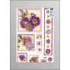 Stiker epoksydowy, rodzaj : Violet Flowers , Kod : ESTK-ROY3524