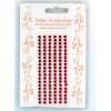 Stiker z bordiurkami kryształkowymi , Kolor : czerwone Kod towaru: SB20