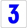 Szablon 7,5x8cm Cyfra : 3 Kod: ST-CF1-3