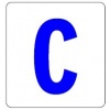 Szablon 7,5x8cm Litera : C (wielkie) Kod: ST-LT1W-C