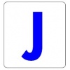 Szablon 7,5x8cm Litera : J (wielkie) Kod: ST-LT1W-J