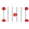 Tekturka falista , fala prosta E , Biała w czerwone kropki 25x35 a 10-Kod: UR701400