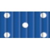 Tekturka falista , fala prosta E , Niebieska w białe kropki 50x70 a 10-Kod: UR701034