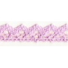 Bordiurki koronkowe bawełniane , samoprzyl. Wzór nr 1 , Kolor lila , Rolka 2mb  , Kod: TL-COTTON 131R