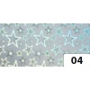 Karton holograficzny : Srebrne gwiazdy 50x70 cm a 10 ark. Kod : FO301004