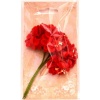 Kwiatki materiałowe 4cm ,6 szt  czerwone .  Kod towaru: K7410-20
