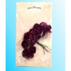 Kwiatki papierowe : róże  kolory bordowe . Kod towaru : K743-22 
