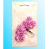 Kwiatki papierowe : róże  kolory różowo-srebrne . Kod towaru : K482-26S 