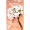 Kwiaty materiałowe 4cm,  6 szt białe .  Kod towaru: K744-00
