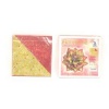 Papier do origami - Florentine Paradiso zielono-czerwony (5) Format 15x15 cm - Kod : UR2361 55 05