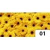 Papier transparentny seria Owoce i Kwiaty , wzór : Gerbery 50x70 a 10 ark. - Kod: FO86001