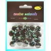 Pompony , wielkość 15 mm , „glitter” - kolor czarny  Kod: POM15-G90