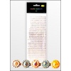 Stiker bordiurkowy z kryształkami – klejnocikami 4mm. . Kolor : transparentny  - opalizujący. Kod towaru : RBSTK-100