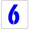Szablon 7,5x8cm Cyfra : 6 Kod: ST-CF1-6