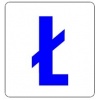 Szablon 7,5x8cm Litera : Ł ( wielkie) Kod:ST-LT1W-LL
