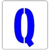 Szablon 7,5x8cm Litera : Q (wielkie) Kod: ST-LT1W-Q