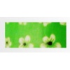 Taśma samoprz. materiałowa - Białe kwiaty na zielonym tle Kod towaru : TL-FABRIC 454