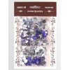 Zestaw 30g kamyczków kolistych i kwiatowych - miks wielkości -odcienie błękitu. Kod towaru : TL-KAM-ZESTAW4 